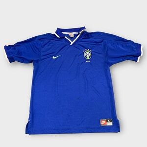 Vintage 1997 Brazil Nike Soccer Jersey